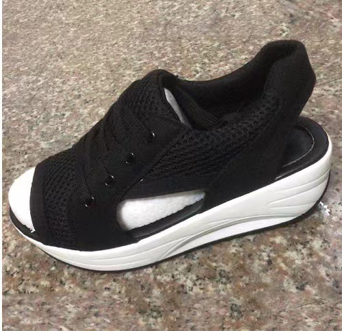 Casual Shoes New Pine Cake Sandals Thick Sole Slope Heel Breathable Shake Mesh Comfortable Sports And Casual Women S Shoes Ddmysaturn