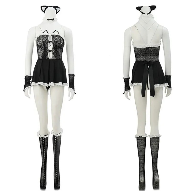 Sexy Cosplay Costume Maid Outfits Exotic Bodysuit Clothing Lolita Bra and Panty Set Stockings Anime Bikini Set Kawaii Girls 250515