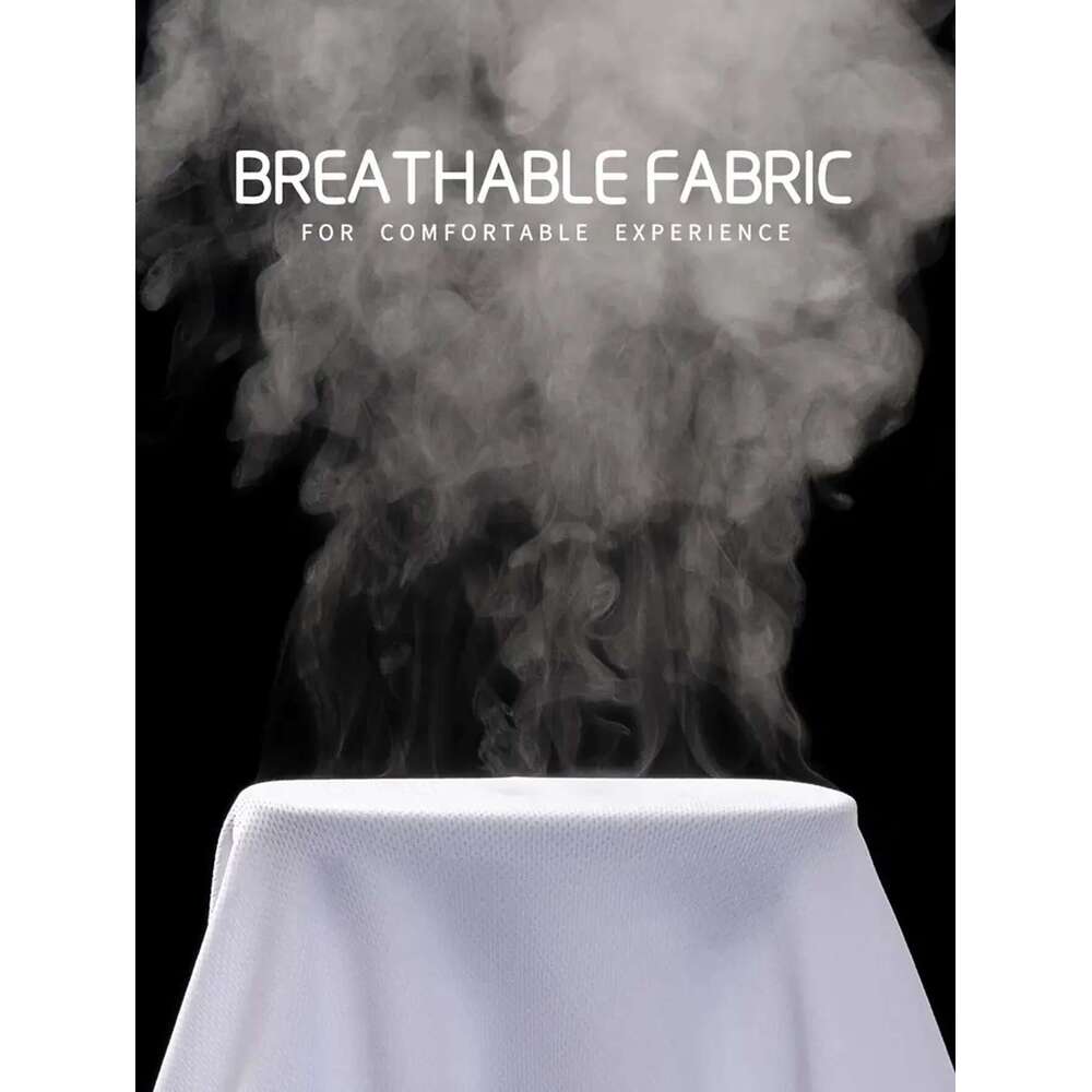 Round Neck T-Shirt 7-Piece White Ultra-Light Men's Quick-Drying Breathable Sweat-Absorbent Shirt Suitable for Fiess Gym and Ru