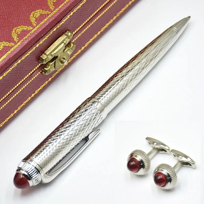 wholesale Promotion Christmas Gift Branding Metal Ballpoint Pen Office Writing Ball Pens Can Select With Man Shirt Cufflinks And Original Box Packagin