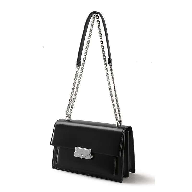 Factory Customized Simple Genuine Leather Women's Handbags High Quality Crossbody Bag Chain Women Shoulder Bags