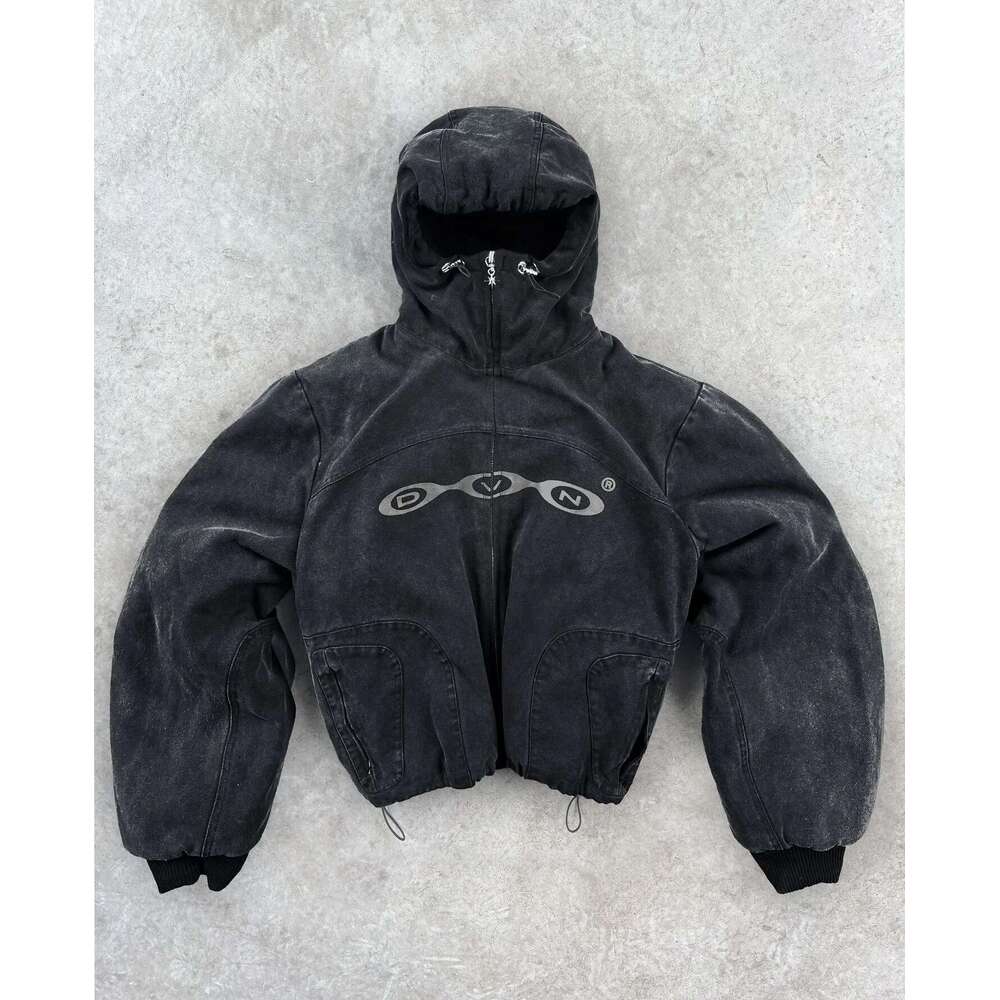 Y2k Zip Up Hoodies Women Street Hip Hop Retro Fashion High Quality Embroidery Washing Long Sleeve Coats Loose Hooded Sweatshirt Designer