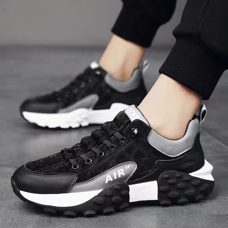 Fashionable dad for men 2025 autumn breathable Korean version comfortable running low cut fashionable men's sports shoes