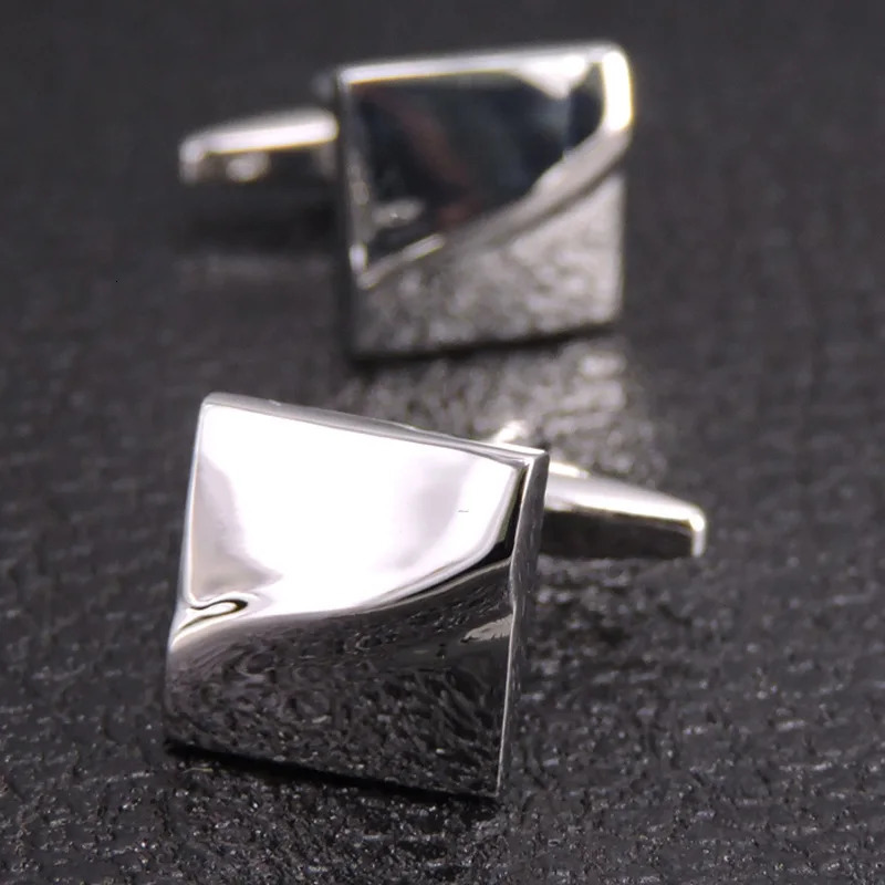 High Quality Cufflinks Cuff Links Mens French Square Button Shirts Accessories Business Jewelry 250515
