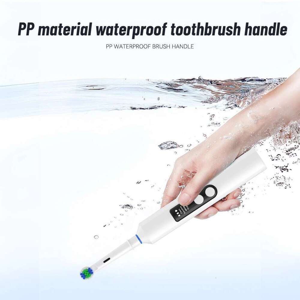 Round head rotating visual electric toothbrush display automatic rechargeable adult couple men and women gif