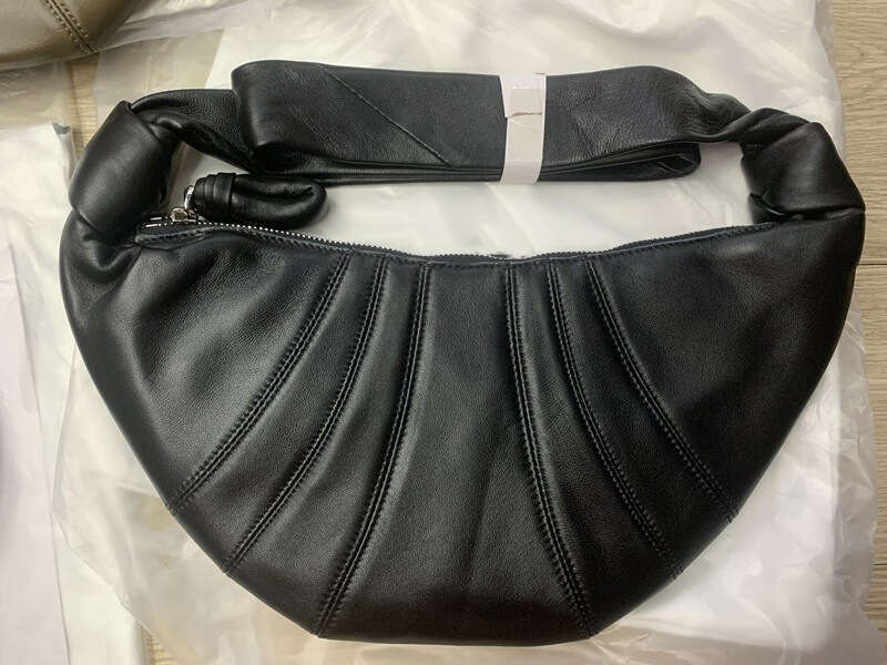 Tote Bag Genuine Leather New Texture Crossbody Bag Neutral Relaxation Bull Horn KQ