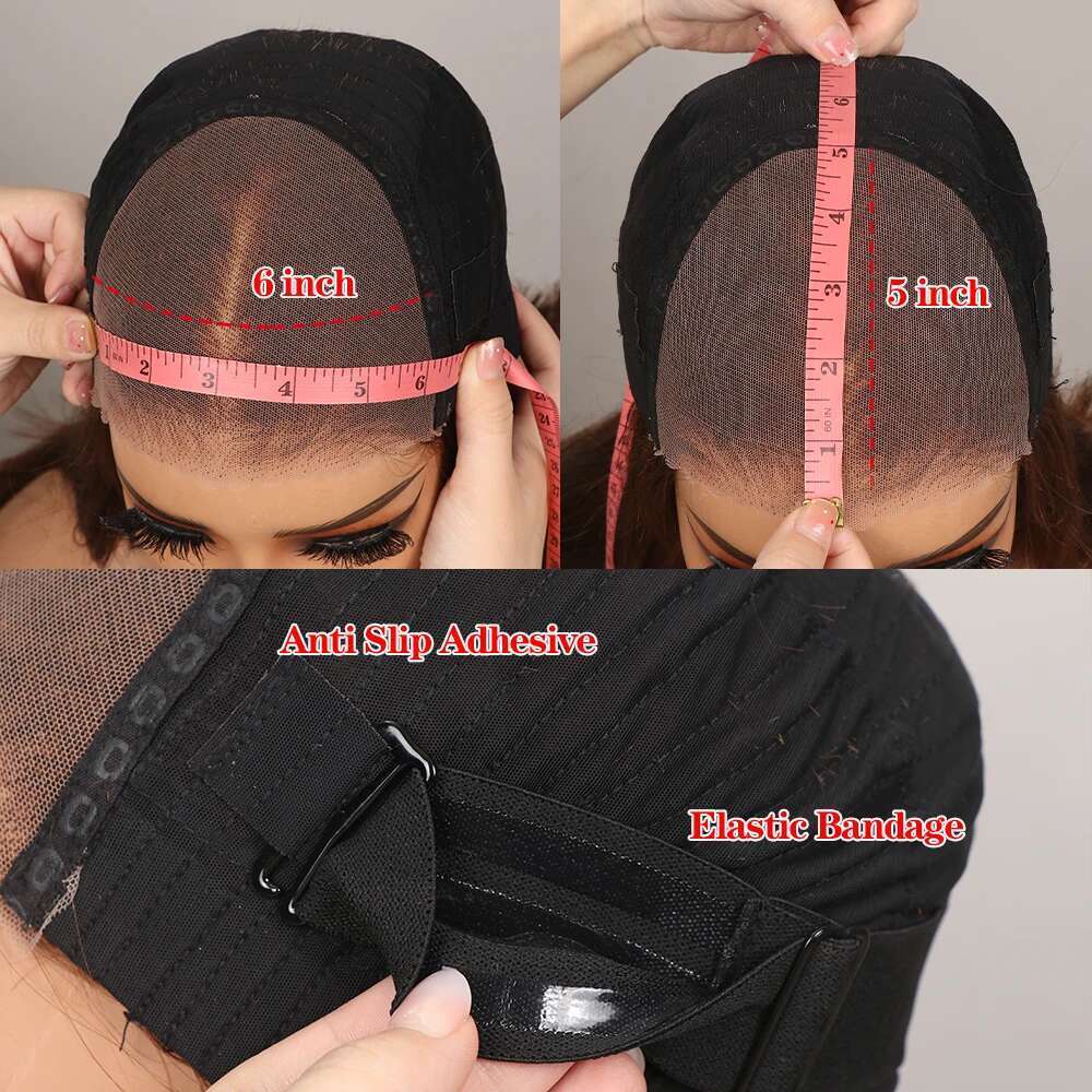 Highlight 6x5 Glueless Wear and Go Human Hair Short Bob Wig 13x4 Transparent Frontal Wigs Pre Cut Lace Bleached Knots
