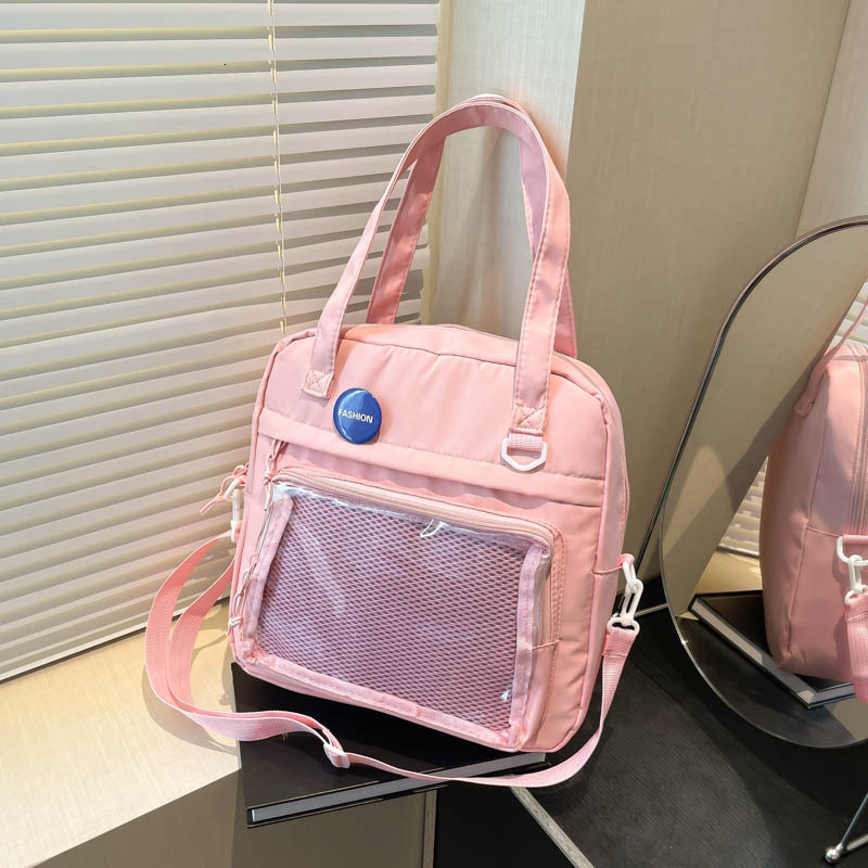 Free Delivery Designer Bag 2025 Winter Casual Crossbody Versatile Transparent Baby Bag Single Shoulder Canvas Large Capacity Campus Commuter Luxury Ba
