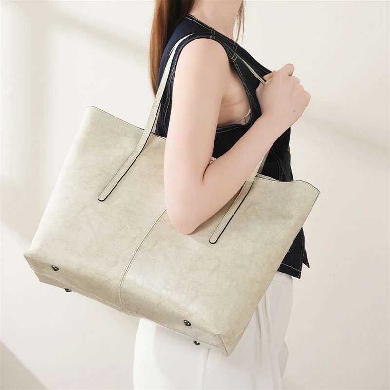 High Quality Designer Bags 2025 Cowhide Genuine Leather Large Tote For Women 2025 Designer A4 Work Shoulder Bags Shopping Ladies Handbags Luxury Bag