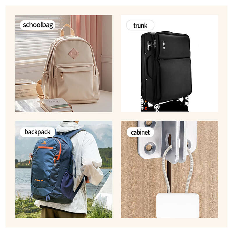 Intelligent fingerprint padlock steel wire backpack luggage electronic lock electric car basket door helmet lock