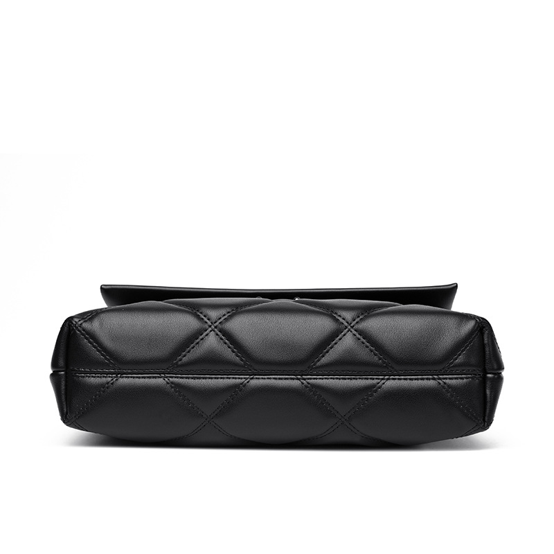 Designer-Crafted Diamond-Stitch Handbag 2024 - Women's Slim Quilted Crossbody Purse, Compact Vegan Leather Bag Free Shipping