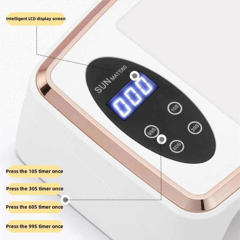 90 LEDS Dryer LED UV Lamp for Curing All Gel Nail Polish Motion Sensing Manicure Pedicure Salon Tool Big Space
