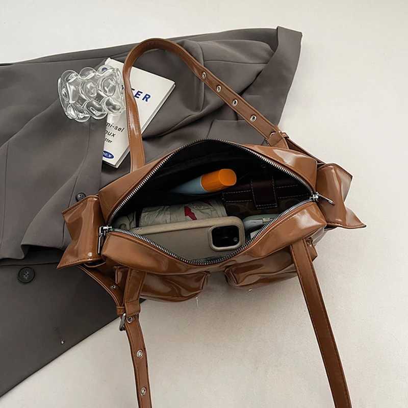 Korean Brand Wens Bowling Bag Trend Underarm Shoder Bag 2025 New Fi Mti-pocket Design Handbag Brand Wens Handbag Z250516