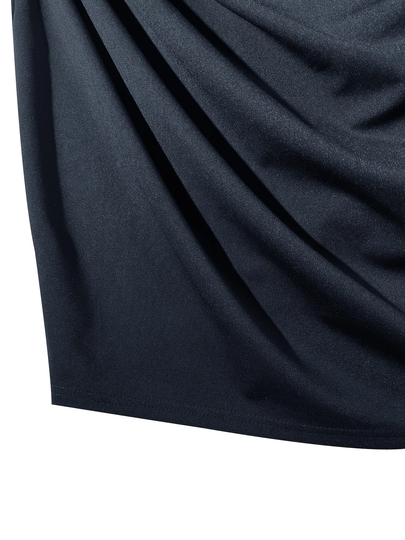 Plus Size Womens Elegant Short Sleeve Contrast Color Midi Dress Sequin Detail Black Polyester Casual Outing Knit Fabric 250509