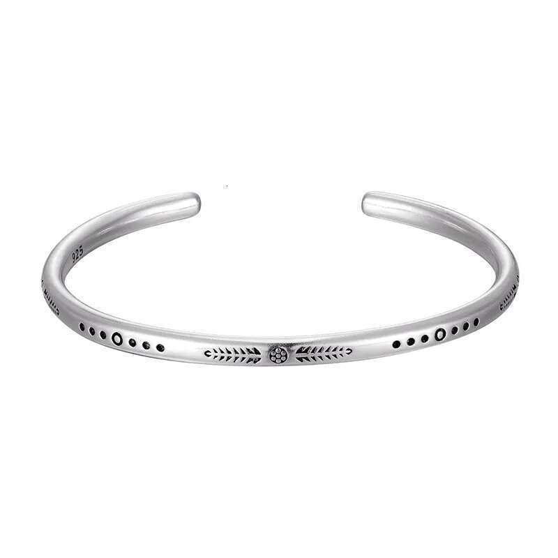 Fashion Handmade Cotton Rope Sport Set Bracelets For Women Men Retro Tibetan Sier C-Bangle Multilayered Jewelry Gift