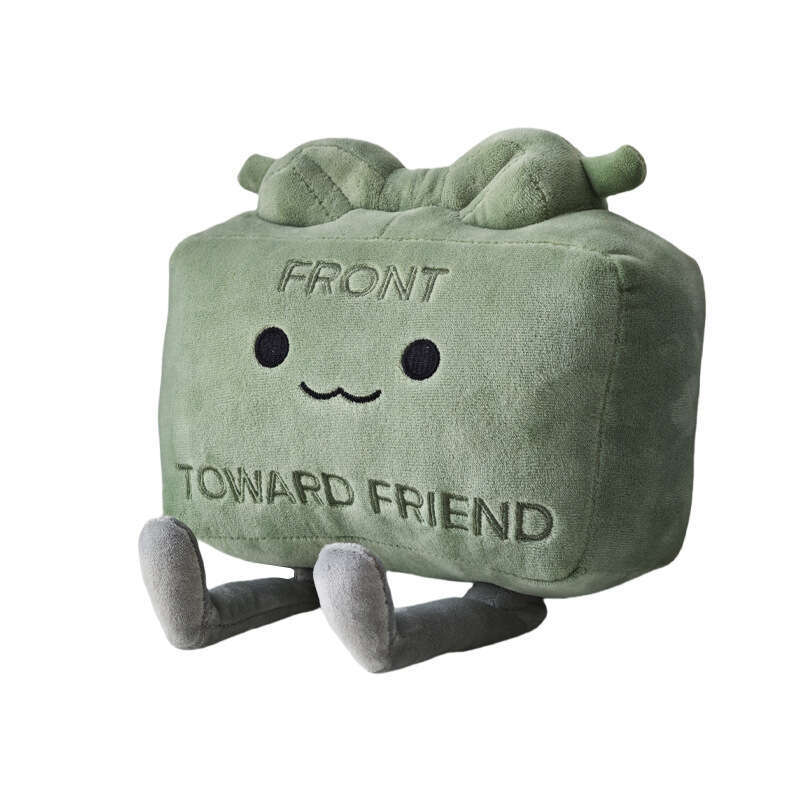 new cross-border product, clay The Claymore, is cute doll and small square plush toy for giving as a gift during festivals