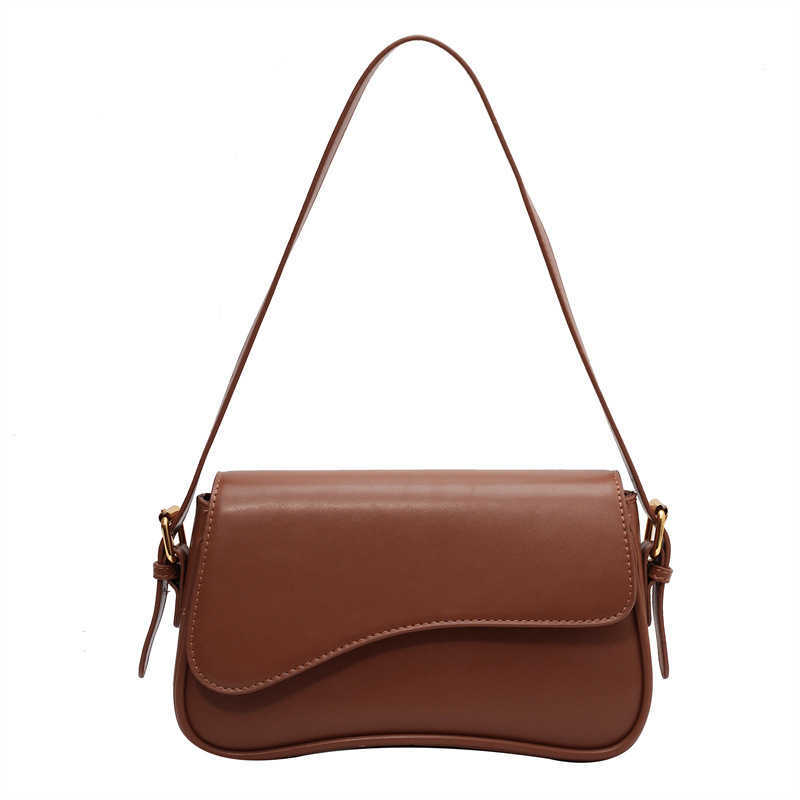 Women's Solid Color Shoulder Bag Fashionable PU Leather Crossbody Bag for Daily Used Casual Trendy Versatile High-quality Daily Commuting Bag