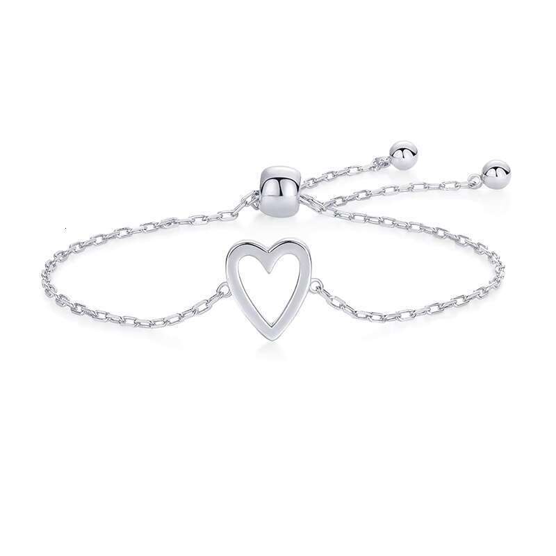 DHCollections Gold Plated Waterproof Stainless Steel Exquisite Hollow Heart shaped Friendship Couple Bracelet