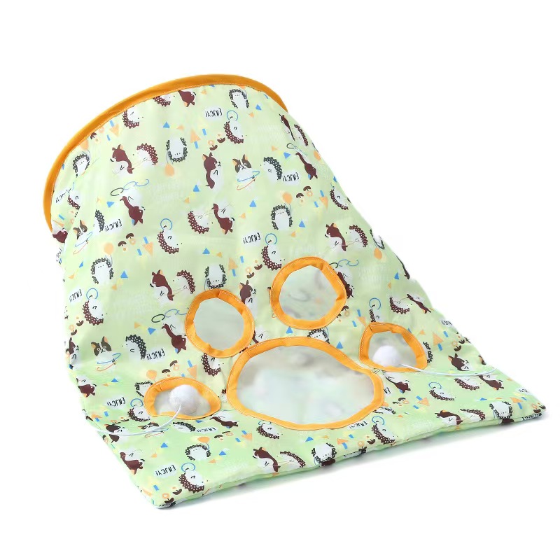 Durable Kitty Tunnels for Cats - Interactive Puzzle Bag with Crunchy Sounds