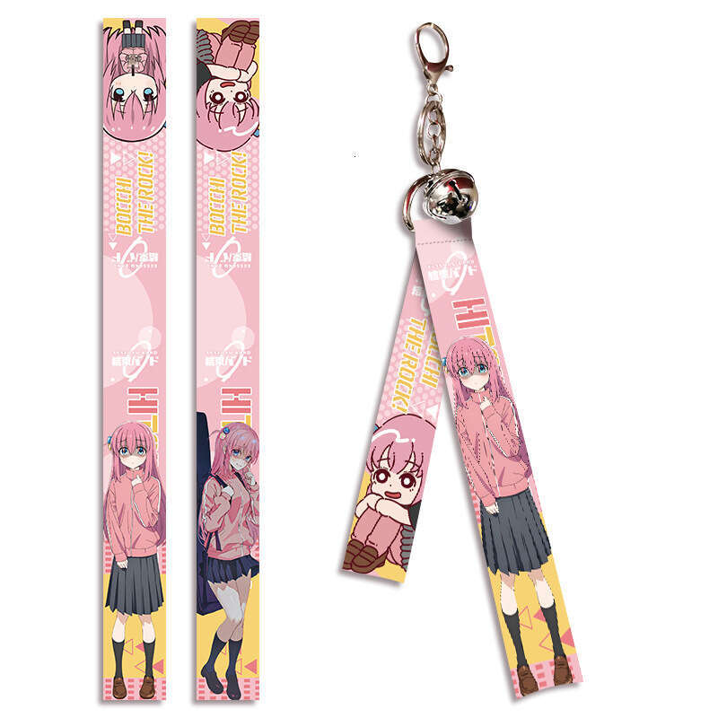 Solitary Rock Anime Ribbon Pendant Keychain Backpack Hanging Decoration Campus Peripheral Gifts