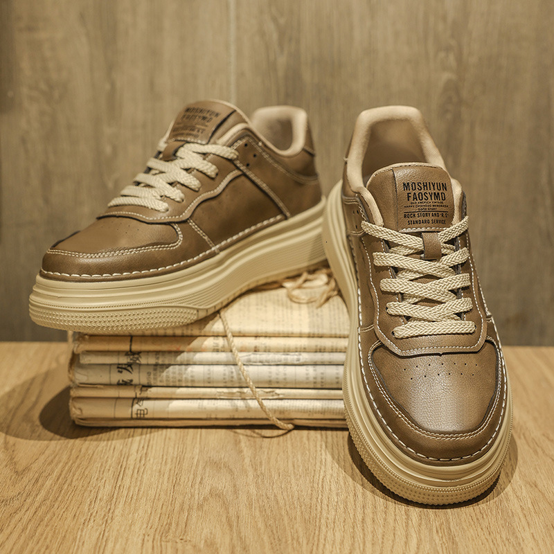 Men S Winter New Sports Anti Slip Men S Thick Sole Height Increasing Business And Leisure Hundred Tower Board Casual Shoes Shoes Ddmysaturn