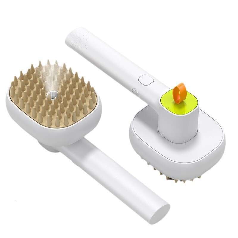 Pet cat and dog soft teeth electric massage spray care steam comb anti floating hair cleaning products
