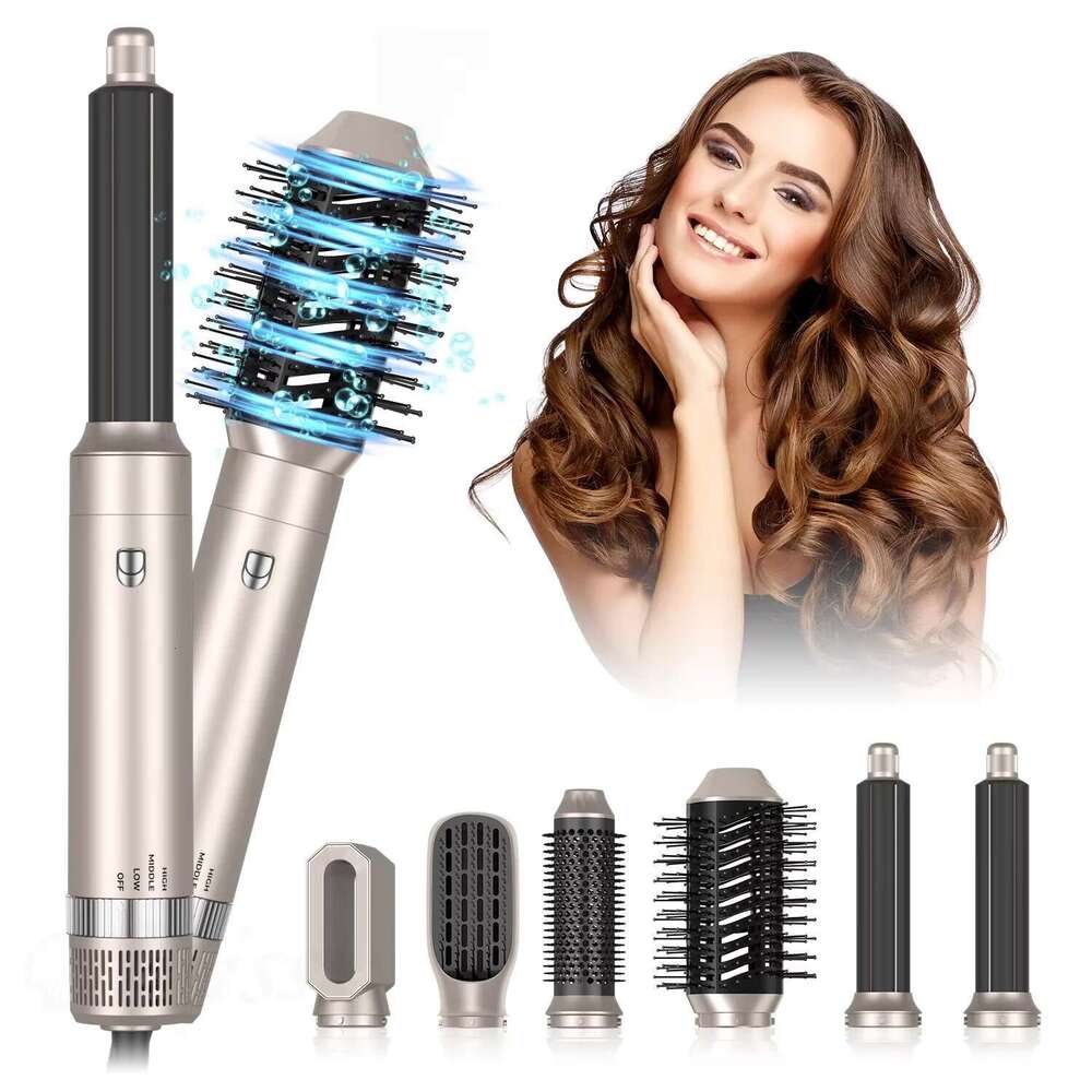 Hair 6 In 1 Comb Curlers With Diffuser Electric Blow Dryer Professional Complete Multifunctional Hot Air Brush