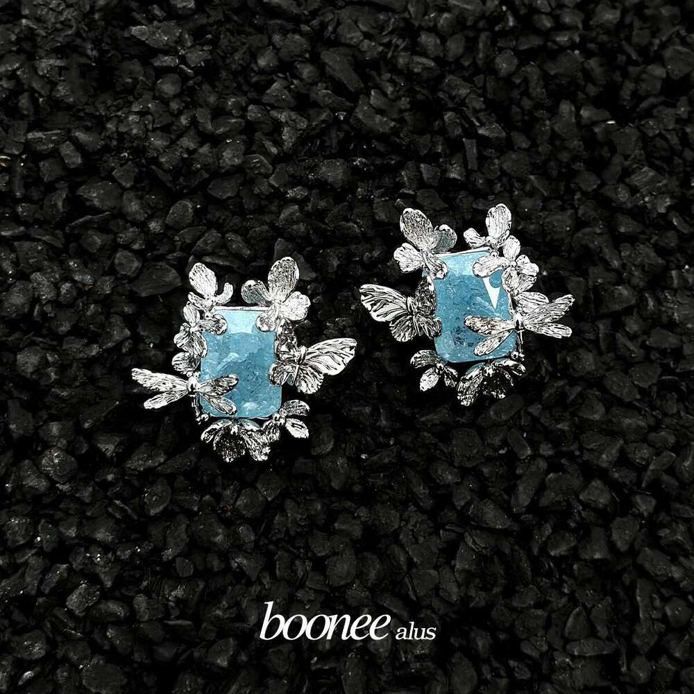 Boonee alus delicate cool style light flower butterfly 2024 summer new earrings