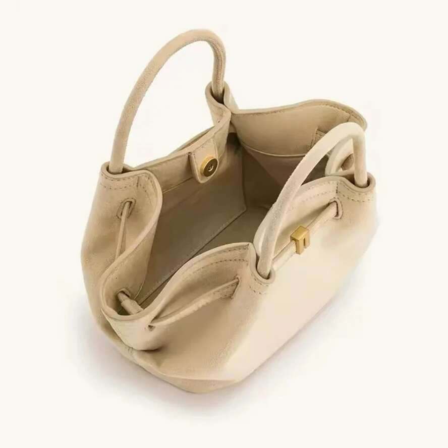 Hot Ins Handbag Brand Designer Fashion Simple Pure Color Classic Retro Large Capacity Versatile Women's Hand Bag