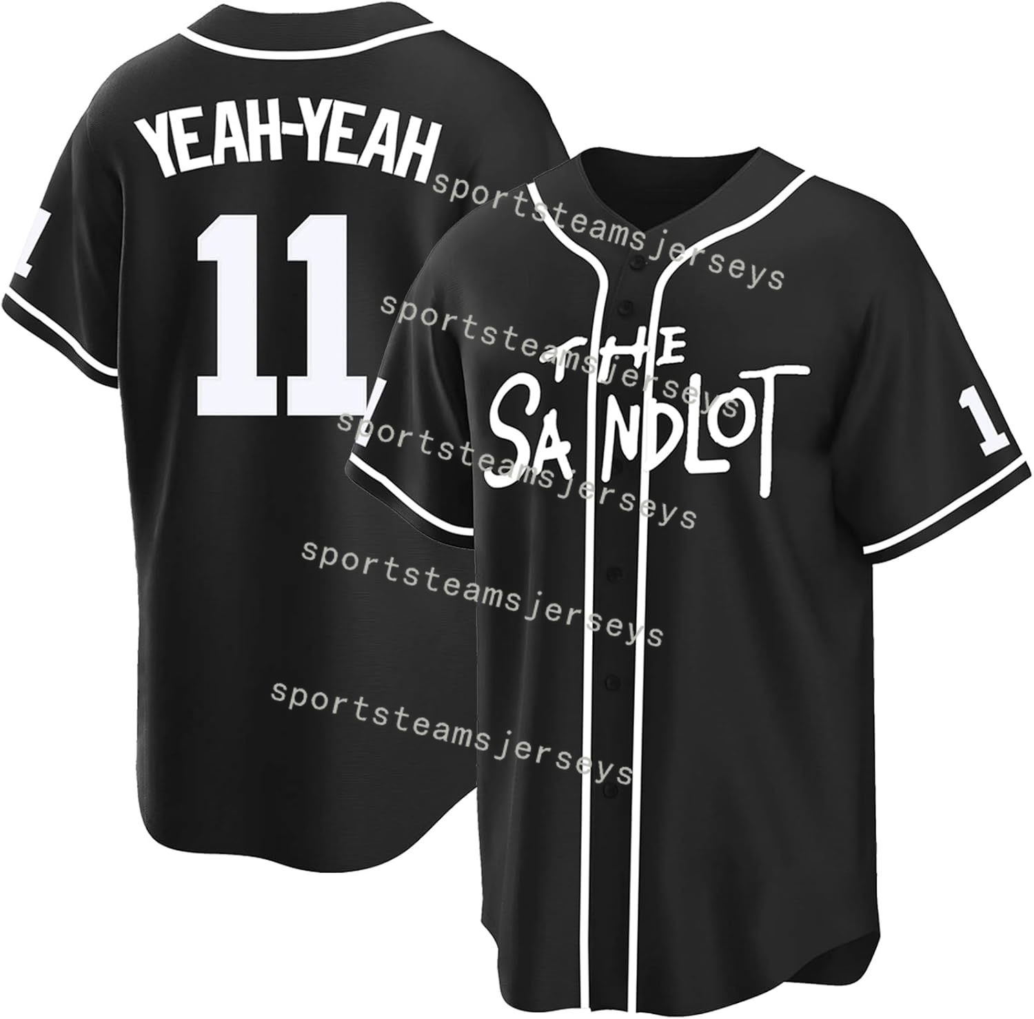 The Sandlot Baseball Jersey,Benny 'The Jet' Rodriguez 30 Button Down Short Sleeve,90s Classic Men Legend Jerseys