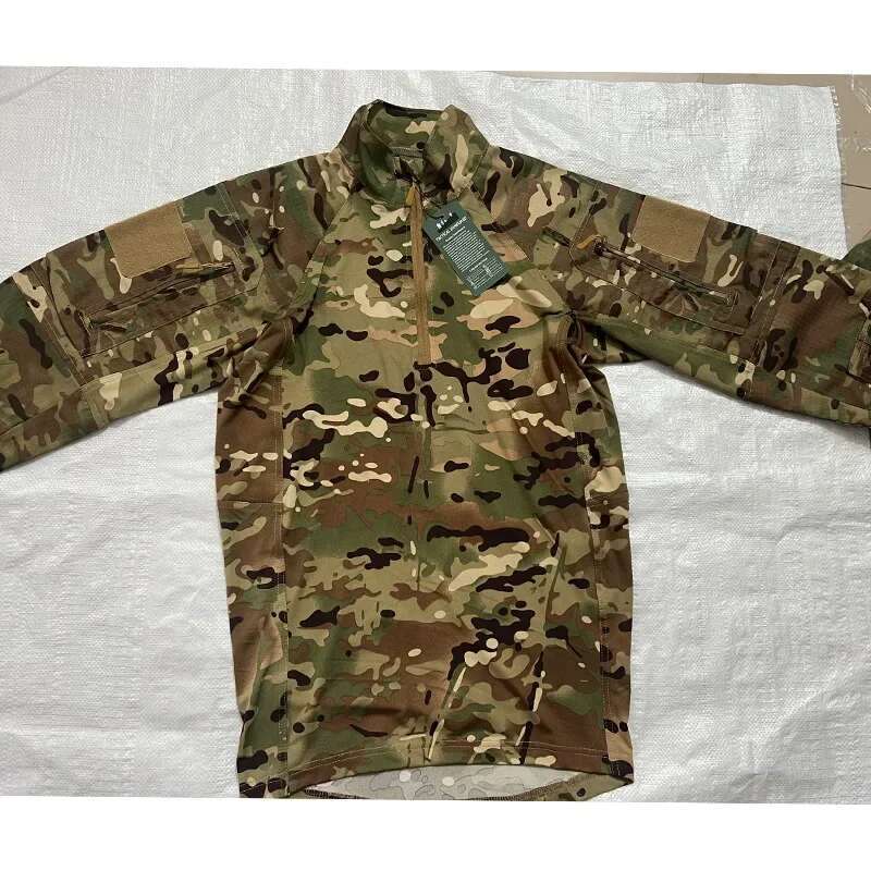 Tactical Shirts Combat Shirt Men Clothing Long Sleeve T-Shirts Breathable Airsoft T-shirt Camo Quick-dry Paintball T-Shirt Tops