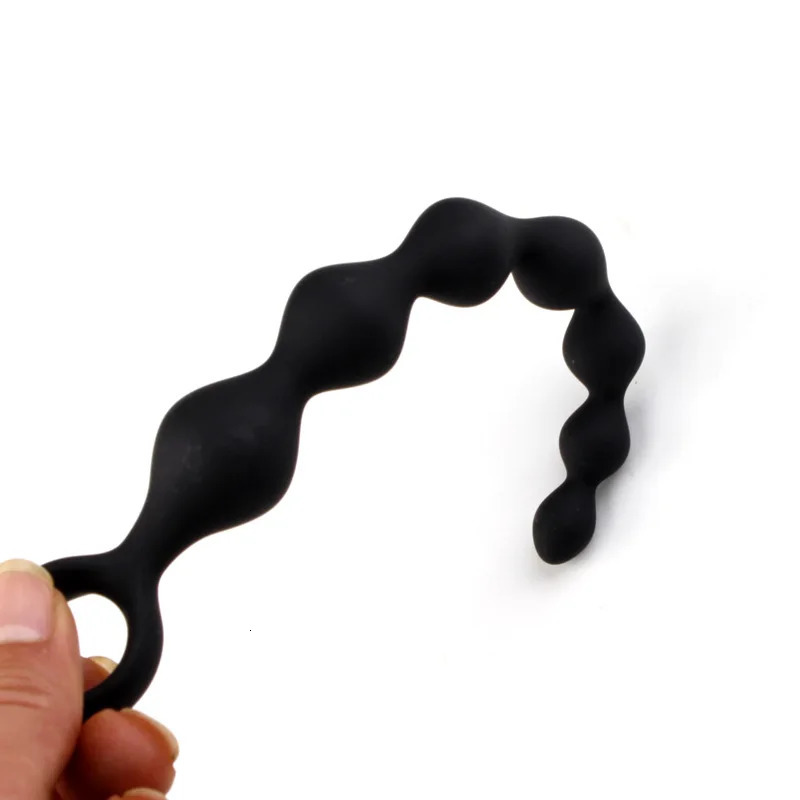 20CM Silicone Anal Beads Prostate Stimulator Ball Butt Plug Anal Plug 18 Adult Women Men Couple Flirt Gay Erotic SM Sex Toys 250515