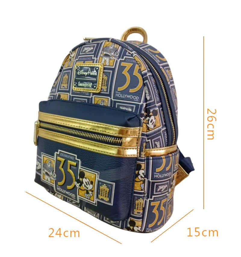 Disney Mickey Mouse Pu Leather Womens Backpack Mermaid Cosplay Leisure Travel Bag Mini Childrens SchoolbagXJ250515