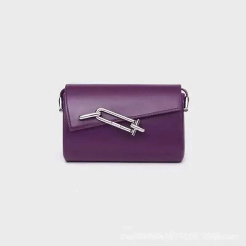 Niche Fashion Genuine Leather Women's Brand Lock Box Buckle Single Shoulder Small Square Bag Armpit Crossbody For Men