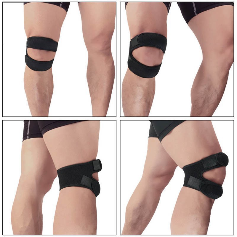Patella Knee Support Belt Shock Absorption Compression Sports Knee Protection for Basketball Football Cycling Hiking Fitness