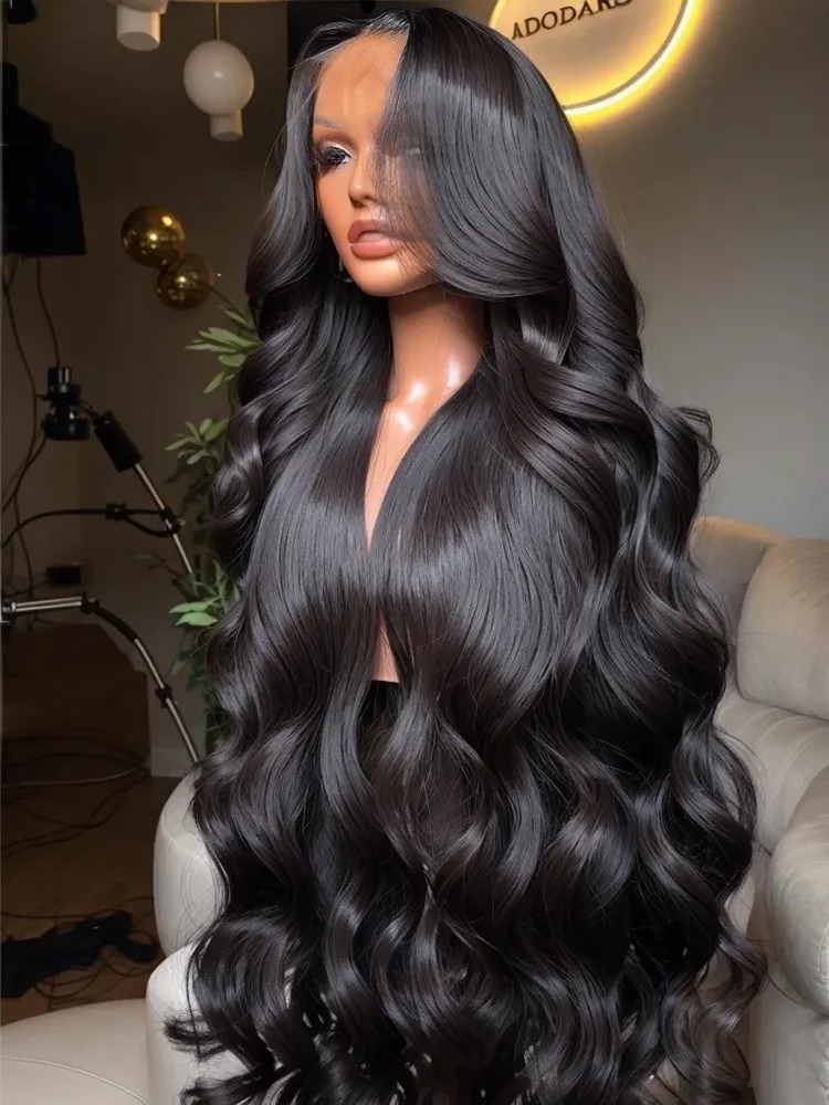 Wear Go HD 250 Density 13x6 Body Wave Lace Frontal Human Hair Wig 30 40 Inch 13x4 Lace Front Wigs Brazilian Closure Glueless Synthetic Front wigs