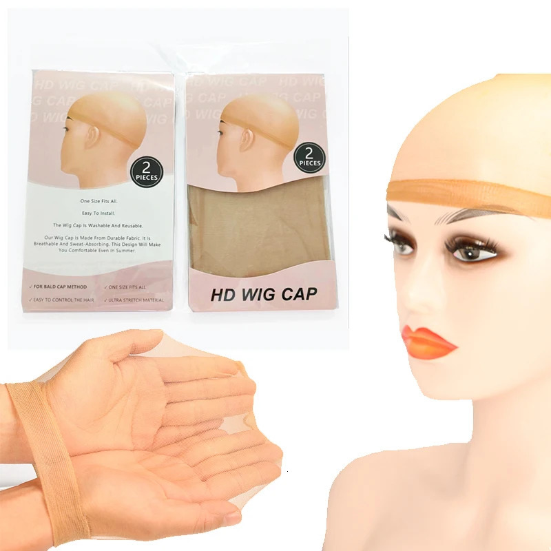 10 pieces HD Thin Wig Caps Transparent and Invisible Sheer Caps for HD Wigs - Wig Accessories and Essential for Natural-Looking 250513