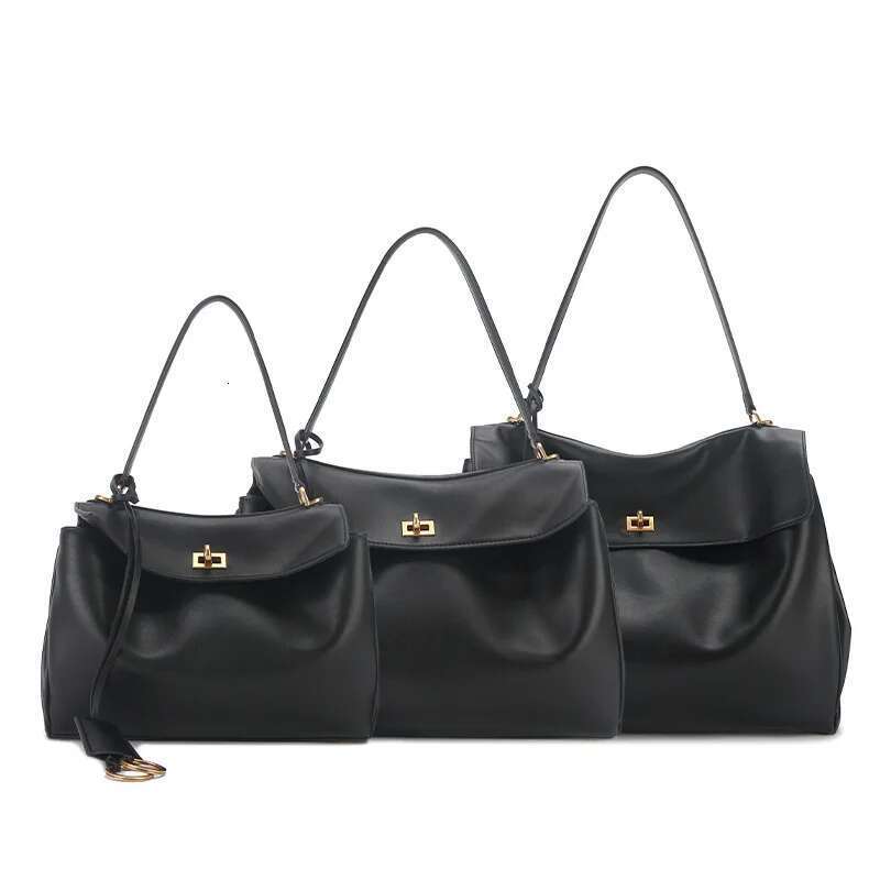 2025 Brand Rodeo New Spring Genuine Leather Handbags Fashion Gold Buckle Totes Women Shoulder Bags