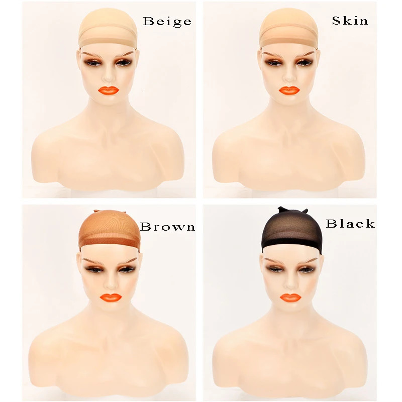 2 Pieces/Set Wig Cap Hair net for Women Hairnets Wig Nets Stretch Mesh for Wigs Free Size 250513