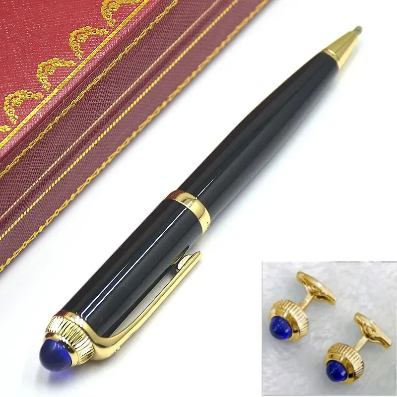 wholesale Promotion Christmas Gift Branding Metal Ballpoint Pen Office Writing Ball Pens Can Select With Man Shirt Cufflinks And Original Box Packagin