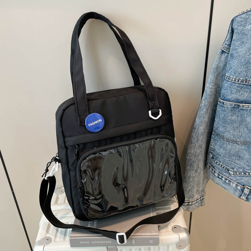 Free Delivery Designer Bag 2025 Winter Casual Crossbody Versatile Transparent Baby Bag Single Shoulder Canvas Large Capacity Campus Commuter Luxury Ba
