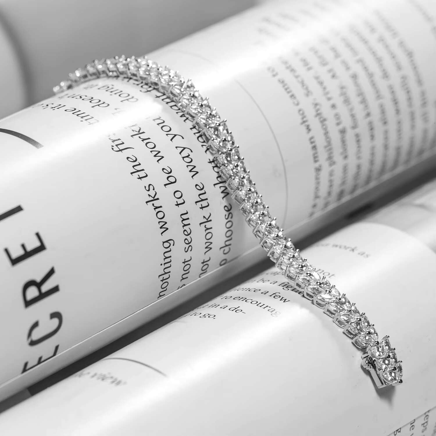 Fine Jewelry High-End Tennis Moissanite Sterling Sier Fashion Bracelet for Dateing