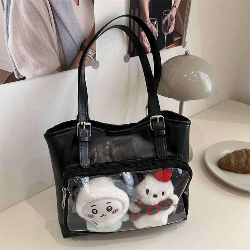 100 Sweet Shoulder Bag Spring And Summer New Large Capacity Tomorrow New Free Delivery Designer Bag Collision Tote With Luxury Bag 2025 Transparent Se