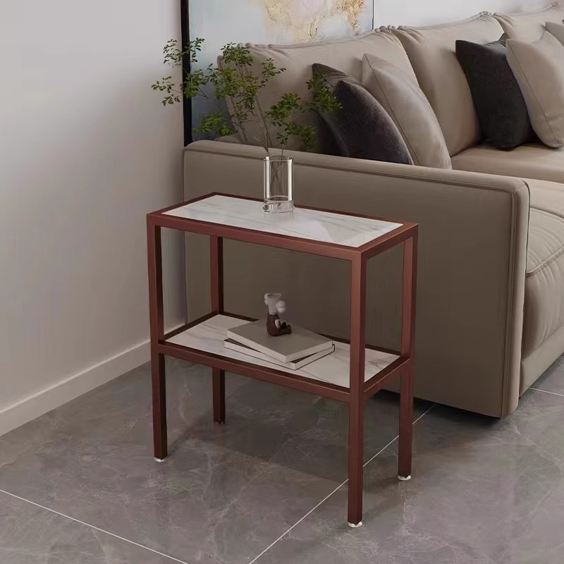 B5152 Sofa coffee table side table small apartment simple living room corner table double layer