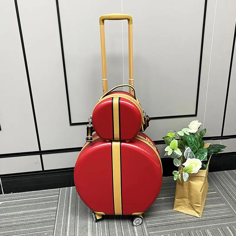 18 inch travel suitcase set carry on small bag with wheels trrolley luggage case female boarding suitcase lightweight luggage 250514