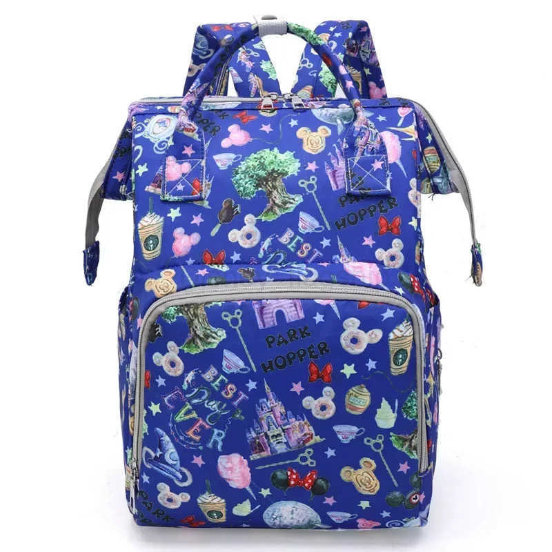 Disney Mummy Bag Large Capacity Maternity Backpack Fashion Stroller Bag Mummy Backpack Multifunctional Baby Diaper BagXJ250515