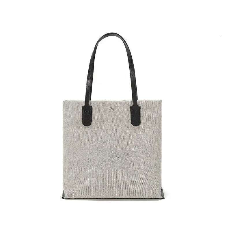 Computer high-end canvas handbag shoulder crossbody large capacity commuting bag