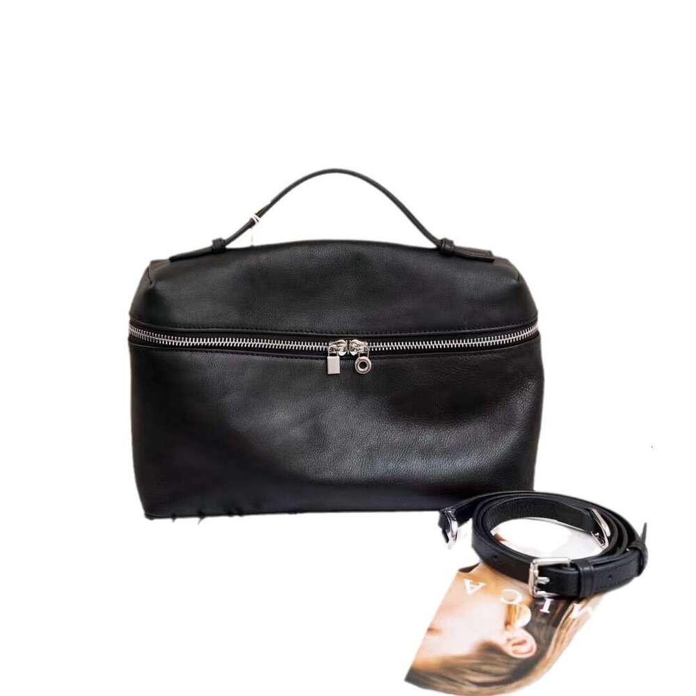 Tote Bag Vegetable Tanned Cowhide Portable Lunch Box For Women S New Leather High Texture Large Capacity Shoulder Bag Fashionable Commuting Crossbody 