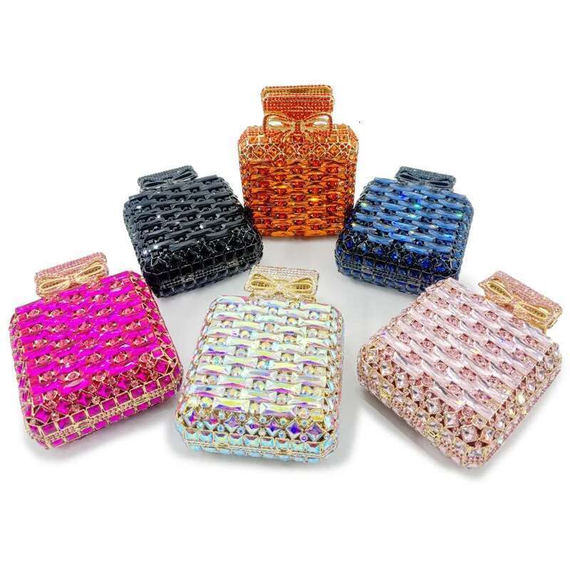 Designer Evening Bag For Women Dia Clutches Glitter Crystal Mini Handbags Formal Dress Party Banquet Wedding Bridal