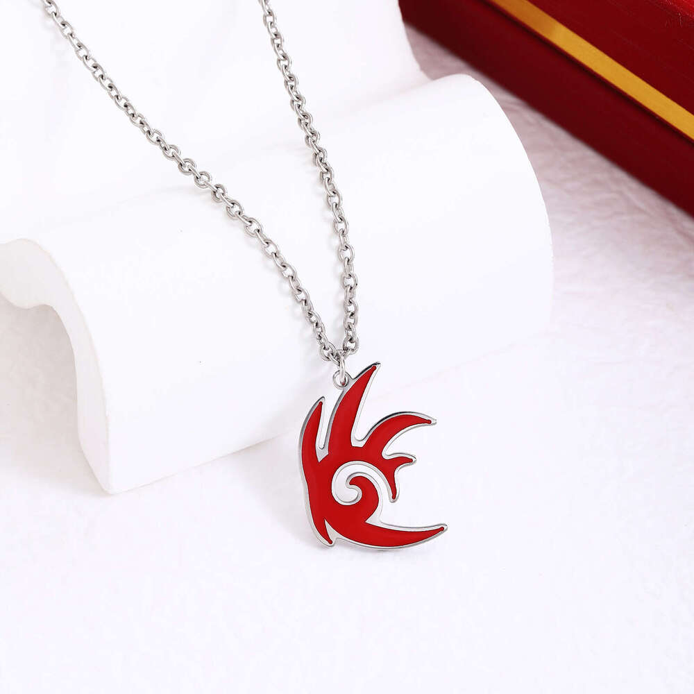 Stainless steel necklace woven with adjustable hand rope, hedgehog game shadow character bracelet accessory